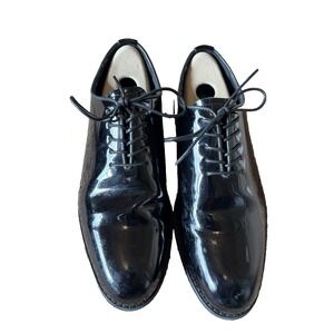 SuitShop Classic Black DON JUAN Patent Leather Tuxedo Dress Formal Shoes Mens 9